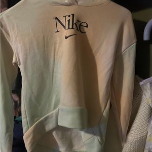 Brand new with tag Nike hoodie tye dye mesh crop girls size m